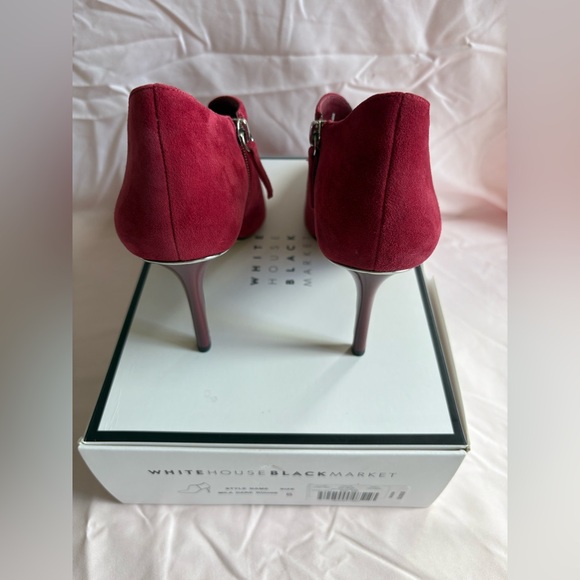 White House Black Market Dark Rouge Ankle Booties - Picture 7 of 11